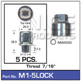 Lock Nuts (set of 5) M1-5LOCK - Nice Products | Universal Auto Spares