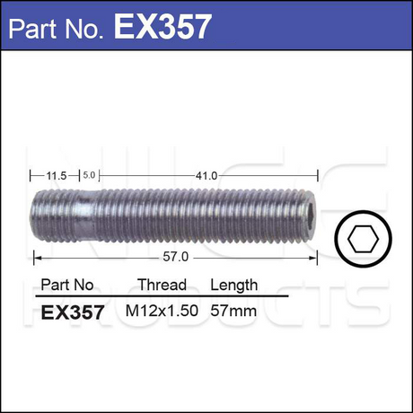 Stud Extension EX357 - Nice Products | Universal Auto Spares