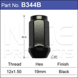 Wheel Nuts pk 25 B344B-25 - Nice Products | Universal Auto Spares