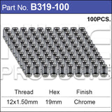 Chrome Nut B319-100 - Nice Products | Universal Auto Spares