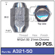Chrome Nut A321-Pack of 50 - Nice Products | Universal Auto Spares