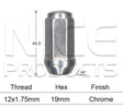 Wheel nuts pk100 B1744-100 - Nice Products | Universal Auto Spares