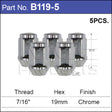 Chrome Nut B119-5 - Nice Products | Universal Auto Spares