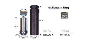Lock Nuts  Pack Of 4 A6LOCK - Nice Products | Universal Auto Spares