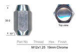 Chrome Nut A419-Pack of 100 - Nice Products | Universal Auto Spares