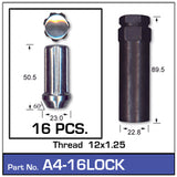Lock Nuts A4-16LOCK -Pack Of 16  Nice Products | Universal Auto Spares