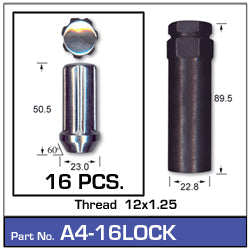 Lock Nuts A4-16LOCK -Pack Of 16  Nice Products | Universal Auto Spares
