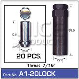 Lock Nuts 20pcs A1-20LOCK - Nice Products | Universal Auto Spares