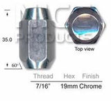 Chrome Nut 100 Pcs A119-100 - Nice Products | Universal Auto Spares