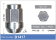 Chrome Nut B1417 - Nice Products | Universal Auto Spares