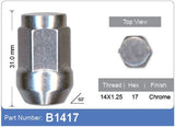 Chrome Nut B1417 - Nice Products | Universal Auto Spares
