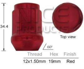 Wheel Nuts RED pk50 B319R-50 - Nice Products | Universal Auto Spares