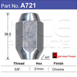 Chrome Nut pk100 A721-100 - Nice Products | Universal Auto Spares