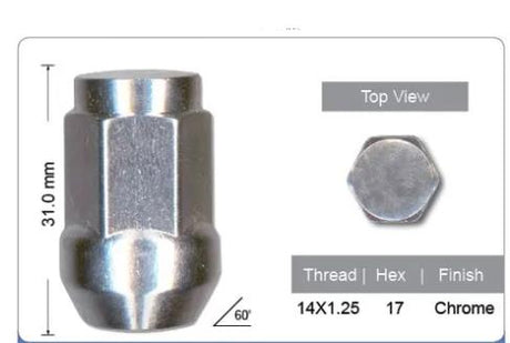 Wheel Nuts Pk25 B1417-25 - Nice Products | Universal Auto Spares