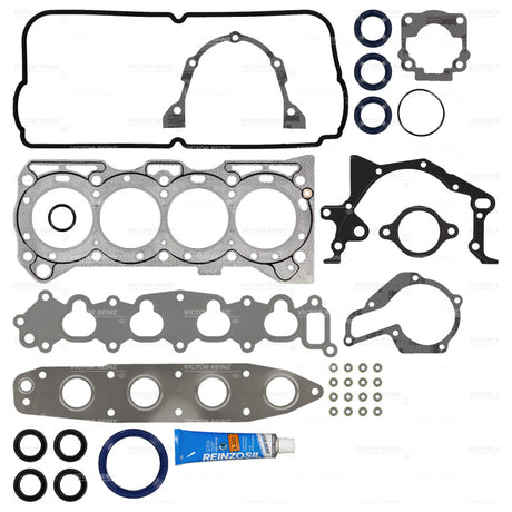 Full Gasket Set Suzuki G13BB SOHC 16v Fuel Inj. RTV Sealant INCL. 2707358503VR - Victor Reinz