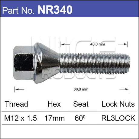 One Piece Stud NR340 - Nice Products | Universal Auto Spares
