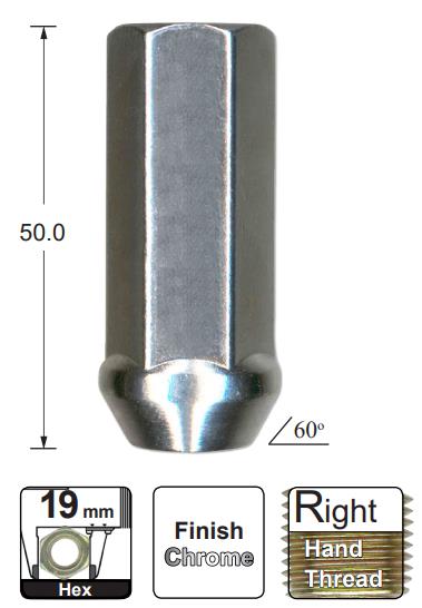 Wheel Nut B649 - Nice Products | Universal Auto Spares
