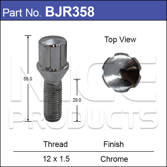 Tuner Bolt BJR358 - Nice Products | Universal Auto Spares
