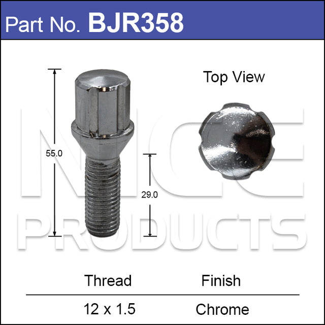 Tuner Bolt BJR358 - Nice Products | Universal Auto Spares