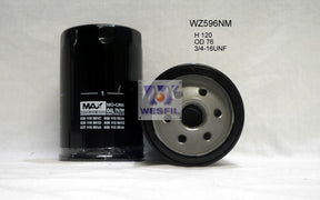 Oil Filter Z596 Fits Mazda/Jeep/Audi WZ596NM - Wesfil