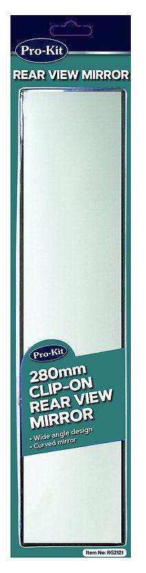 280mm Clip-On Rear View Mirror Curved Mirror - Pro-Kit