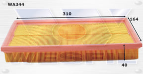 Air Filter A344 Fits Holden WA344 - Wesfil