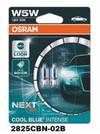 Hal. Wedge W5W 12V 5W W2.1X9.5D 1 = 2 Globes 2825CBN-02B - OSRAM | Universal Auto Spares