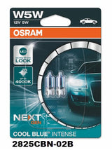 Hal. Wedge W5W 12V 5W W2.1X9.5D 1 = 2 Globes 2825CBN-02B - OSRAM | Universal Auto Spares