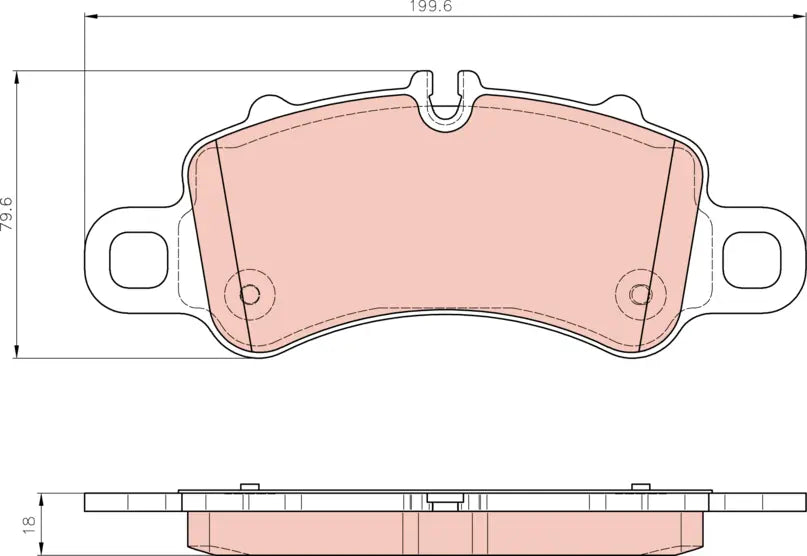 Brake Pad Set, Disc Brake GDB8299 - TRW