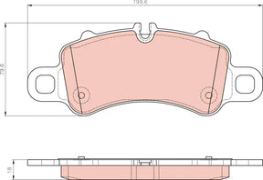 Brake Pad Set, Disc Brake GDB8299 - TRW