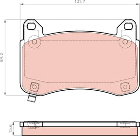 Brake Pad Set, Disc Brake GDB8472 - TRW