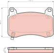 Brake Pad Set, Disc Brake GDB8478BTE - TRW