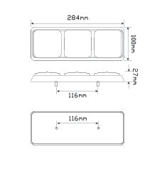 282 Series 12-24 Volt Blister 282ARWM - LED AutoLamps