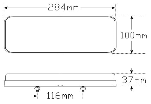 284 Series Rear Combination Lamp Twin Blister 284ARWM-2 - LED AutoLamps