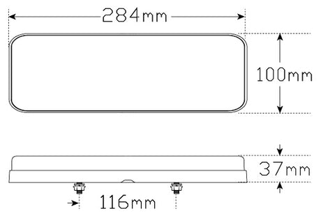 284 Series Rear Combination Lamp Twin Blister 284ARWM-2 - LED AutoLamps | Universal Auto Spares