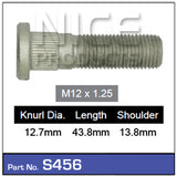 Wheel Stud (457) S456 - Nice Products | Universal Auto Spares