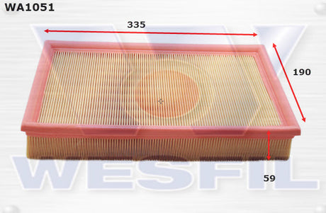 Air Filter A1486 Fits Mercedes WA1051 - Wesfil | Universal Auto Spares