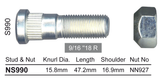 Stud & Nut NS990 - Nice Products | Universal Auto Spares
