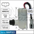 Washer Pump NWP321 - Nice Products | Universal Auto Spares