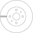 Brake Disc DF8758S - TRW
