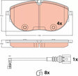 Brake Pad Set, Disc Brake GDB2486 - TRW