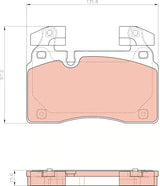Brake Pad Set, Disc Brake GDB8282DTE - TRW