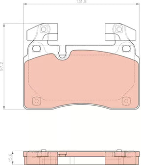 Brake Pad Set, Disc Brake GDB8282DTE - TRW