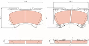 Brake Pad Set, Disc Brake GDB8333DT - TRW