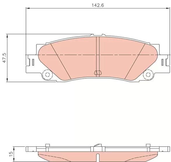 Brake Pad Set, Disc Brake GDB8434 - TRW