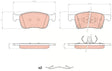 Brake Pad Set, Disc Brake GDB8490DT - TRW