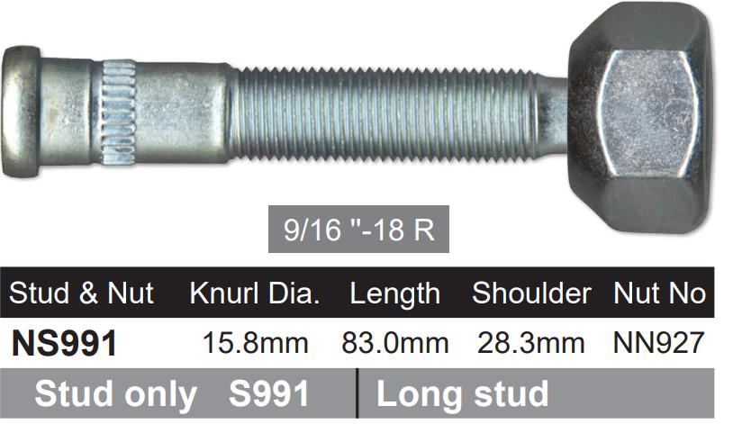 Stud & Nut NS991 - Nice Products | Universal Auto Spares