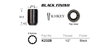 Nut Black Thread 1/2 Tapered K232B - Nice Products | Universal Auto Spares