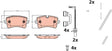 Brake Pad Set, Disc Brake GDB2461 - TRW