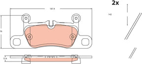 Brake Pad Set, Disc Brake GDB2465 - TRW